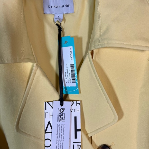 41 Hawthorn Women's Yellow Double-Breasted Cropped Jacket - Picture 3 of 3